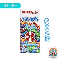 BOL SHELY TIK-TAK ROLLER RETRACTIL AZUL CLARO C/12