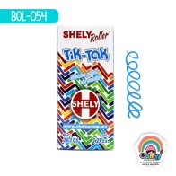 BOL SHELY TIK-TAK ROLLER RETRACTIL AZUL CLARO C/12