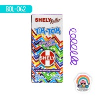 BOL SHELY TIK-TAK ROLLER RETRACTIL MORADO C/12