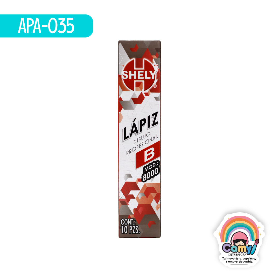 APA-035 LAPIZ DE DIBUJO SHELY B C/10