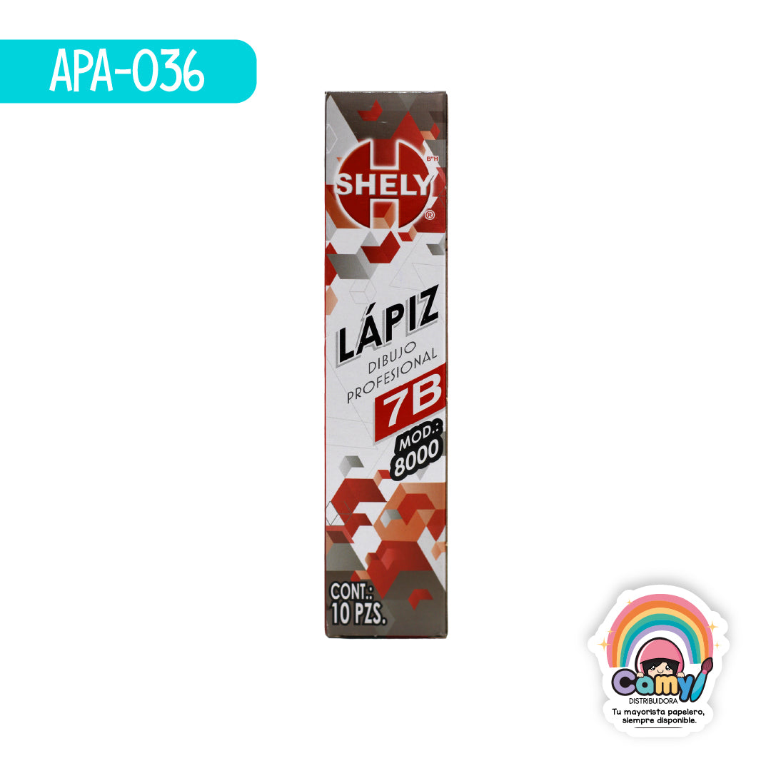 APA-036 LAPIZ DE DIBUJO SHELY 7B C/10