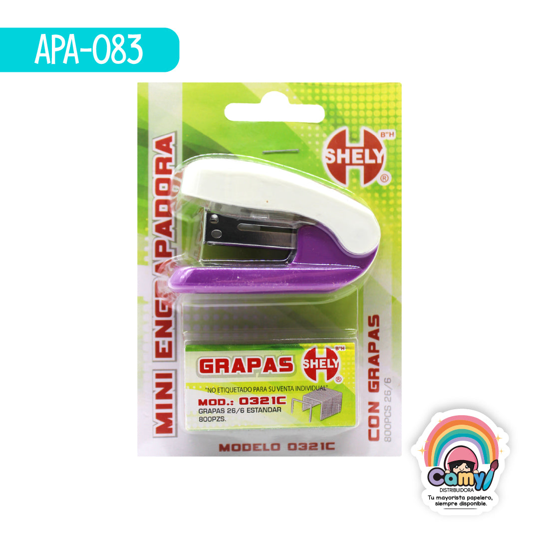 APA-083 ENGRAPADORA MINI SHELY ESTANDAR C/800 GRAPAS 321CA