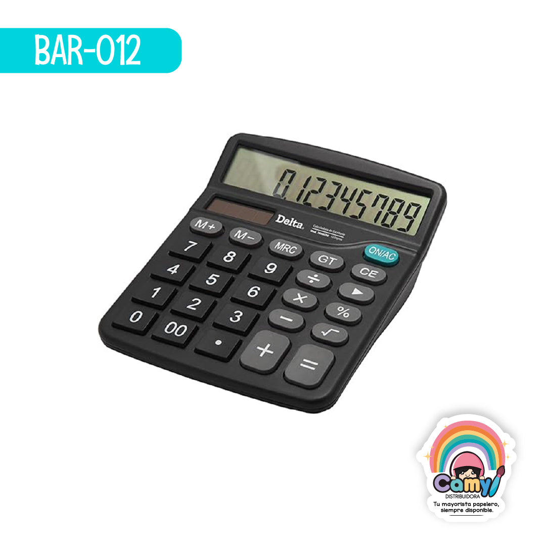 BAR-012 CALCULADORA BARRILITO DE ESCRITORIO 12 DIG 7808CDE
