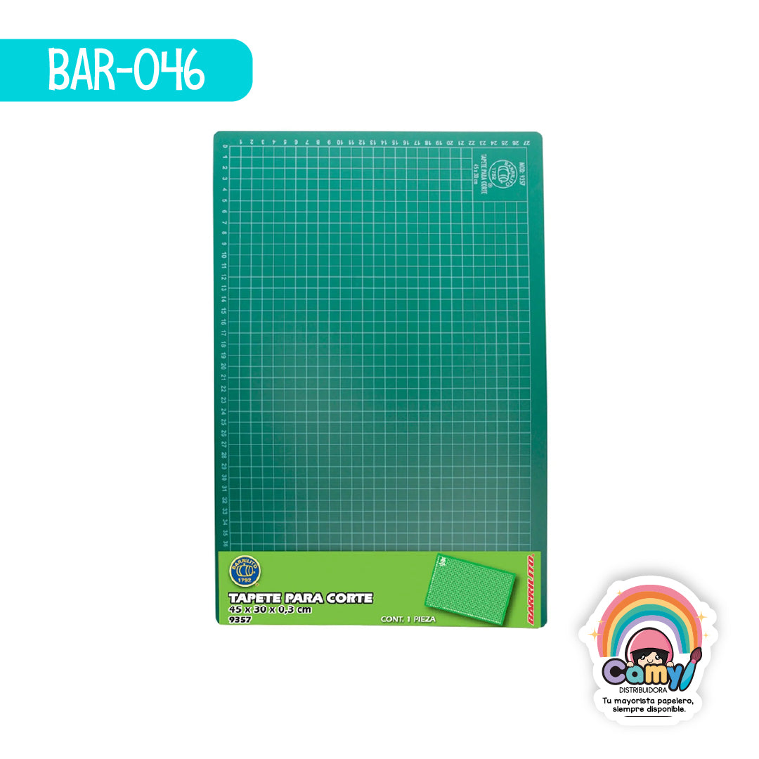BAR-046 TAPETE PARA CORTE BARRILITO 45X30X0.3CM 9357