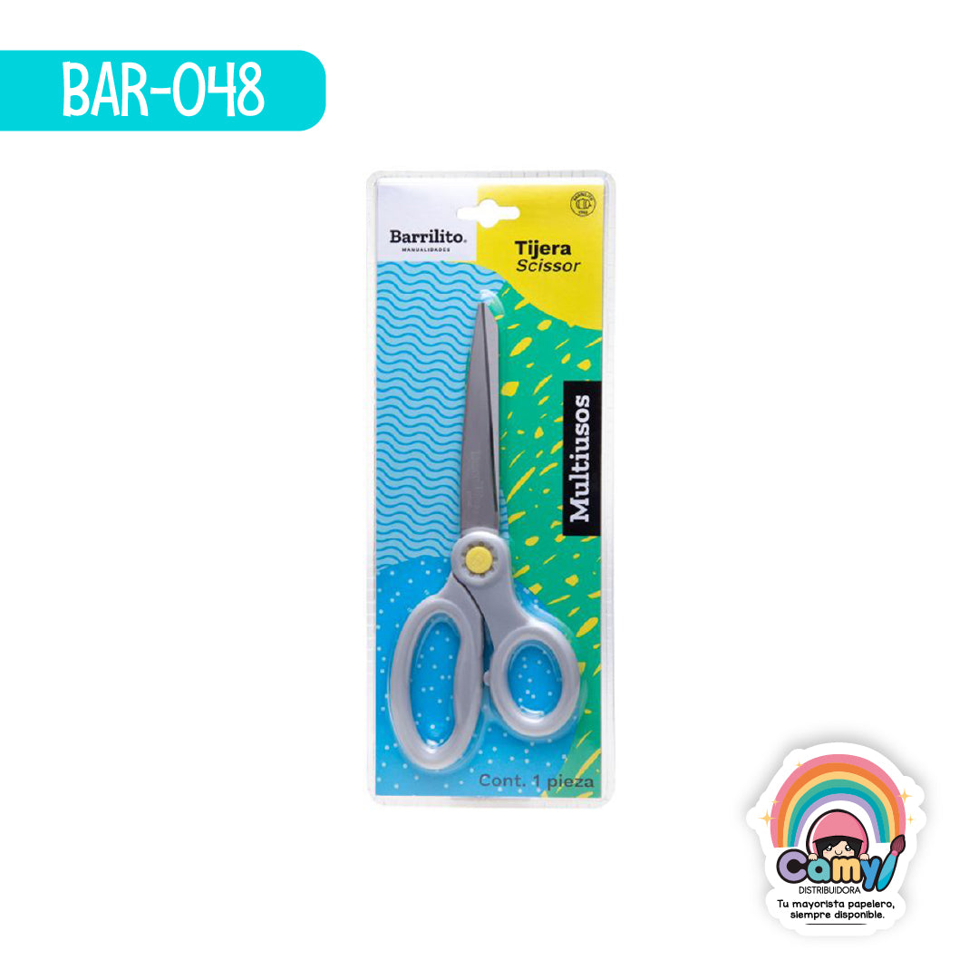 BAR-048 TIJERA BARRILITO COST/OFICINA17.78CM(7PULG) T7X