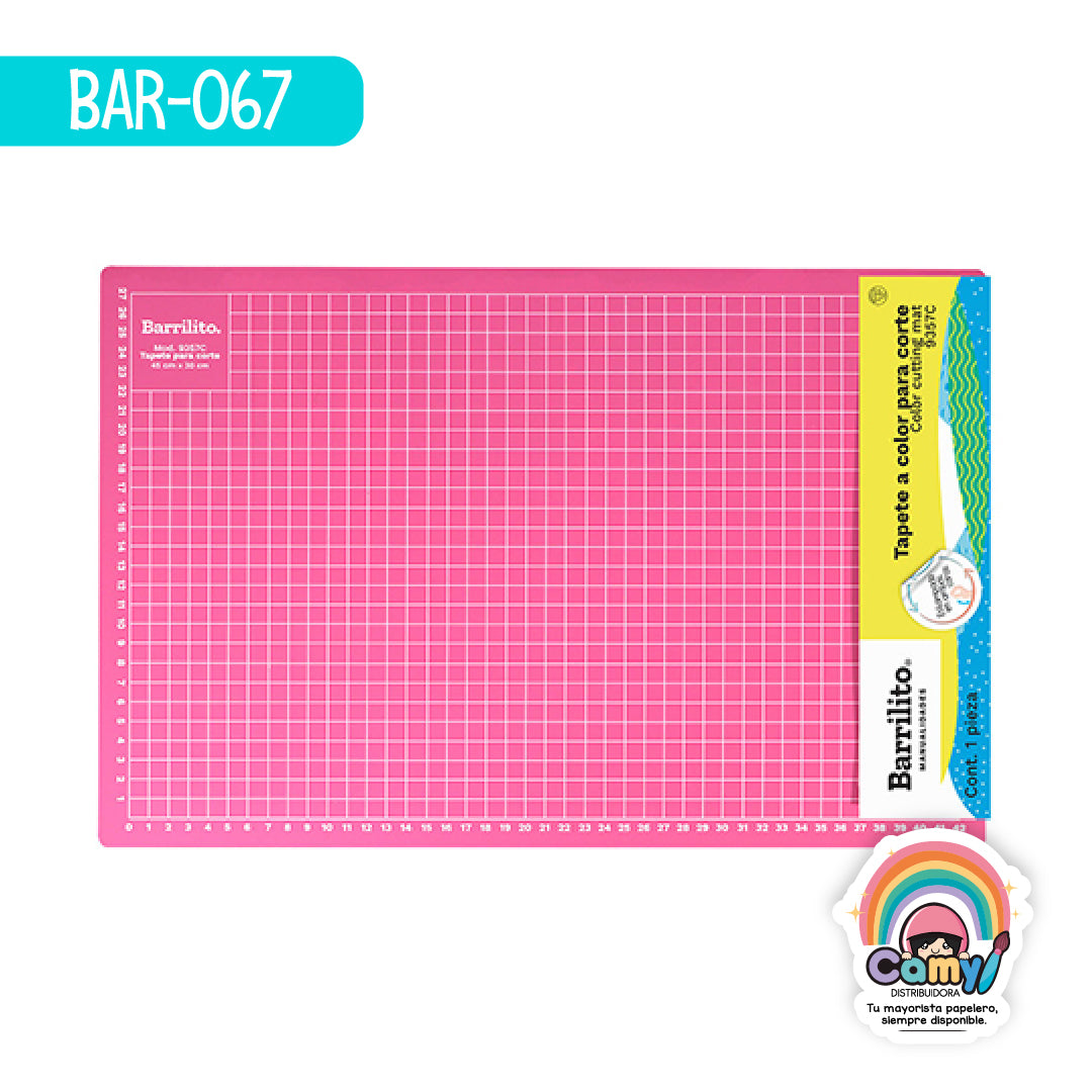 BAR-067 TAPETE PARA CORTE COLOR 45X30X0.3CM 9357C BARRILITO