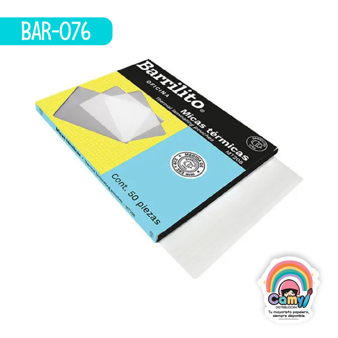 BAR-076 MICAS TERMICAS 229X292MM CAJ.C/50 71481 BARRILITO