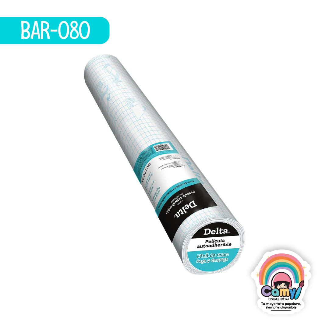BAR-080 ROLLO DE PELICULA AUTOADHERIBLE DELTA 20 M