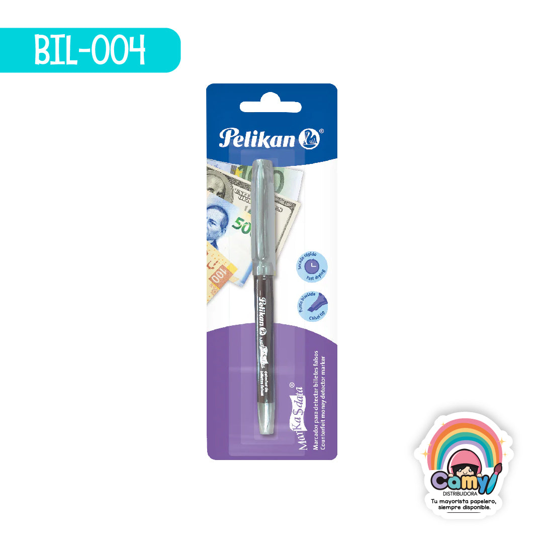 BIL-004 MARKADATA PELIKAN FINO DETECTOR DE  BILLETES  1PZ