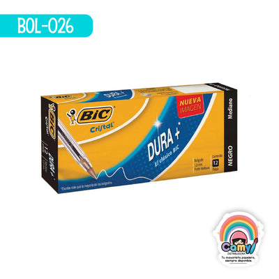 BOL-026 BOL BIC MEDIANO CJ12 NEGRO