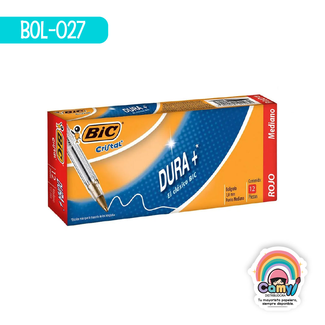 BOL-027 BOL BIC MEDIANO CJ12 ROJO