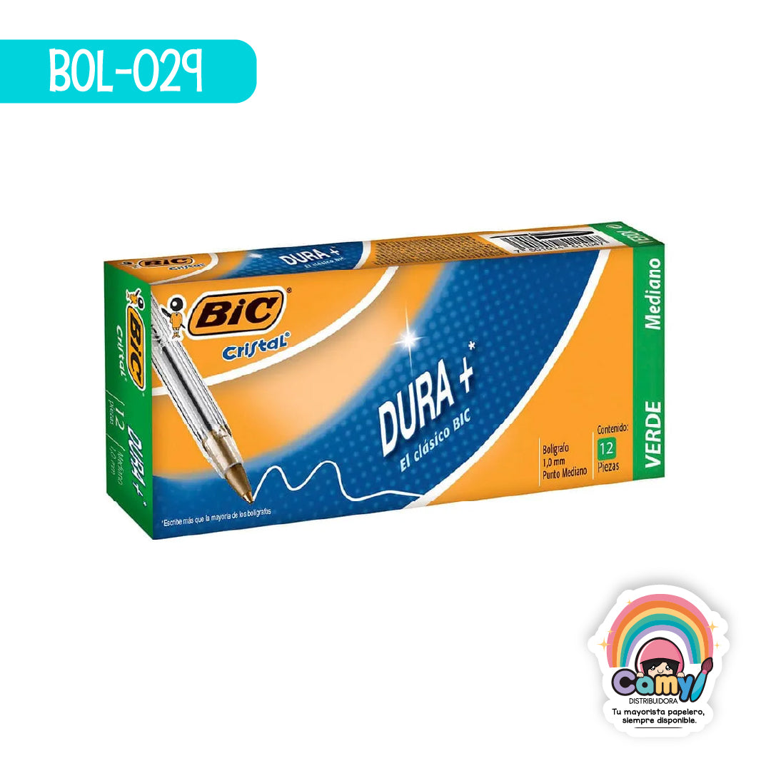 BOL-029 BOL BIC MEDIANO CJ12 VERDE