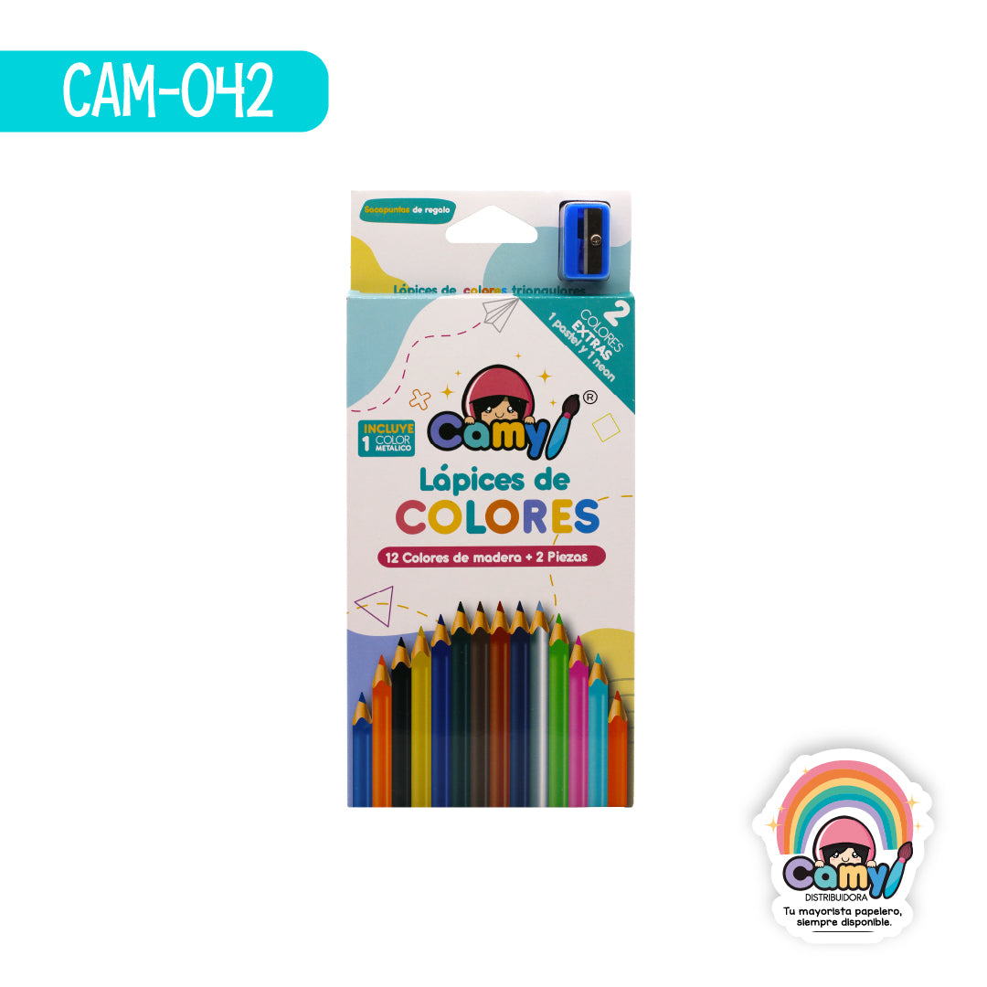 CAM-042 LPZ COLORES CAMY  C/12 LARGOS