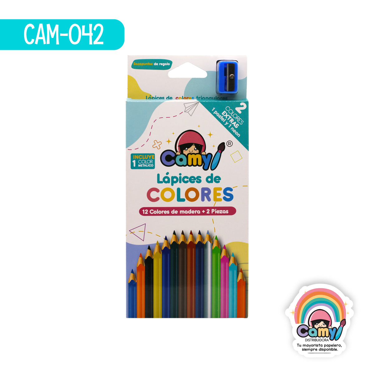 CAM-042 LPZ COLORES CAMY  C/12 LARGOS