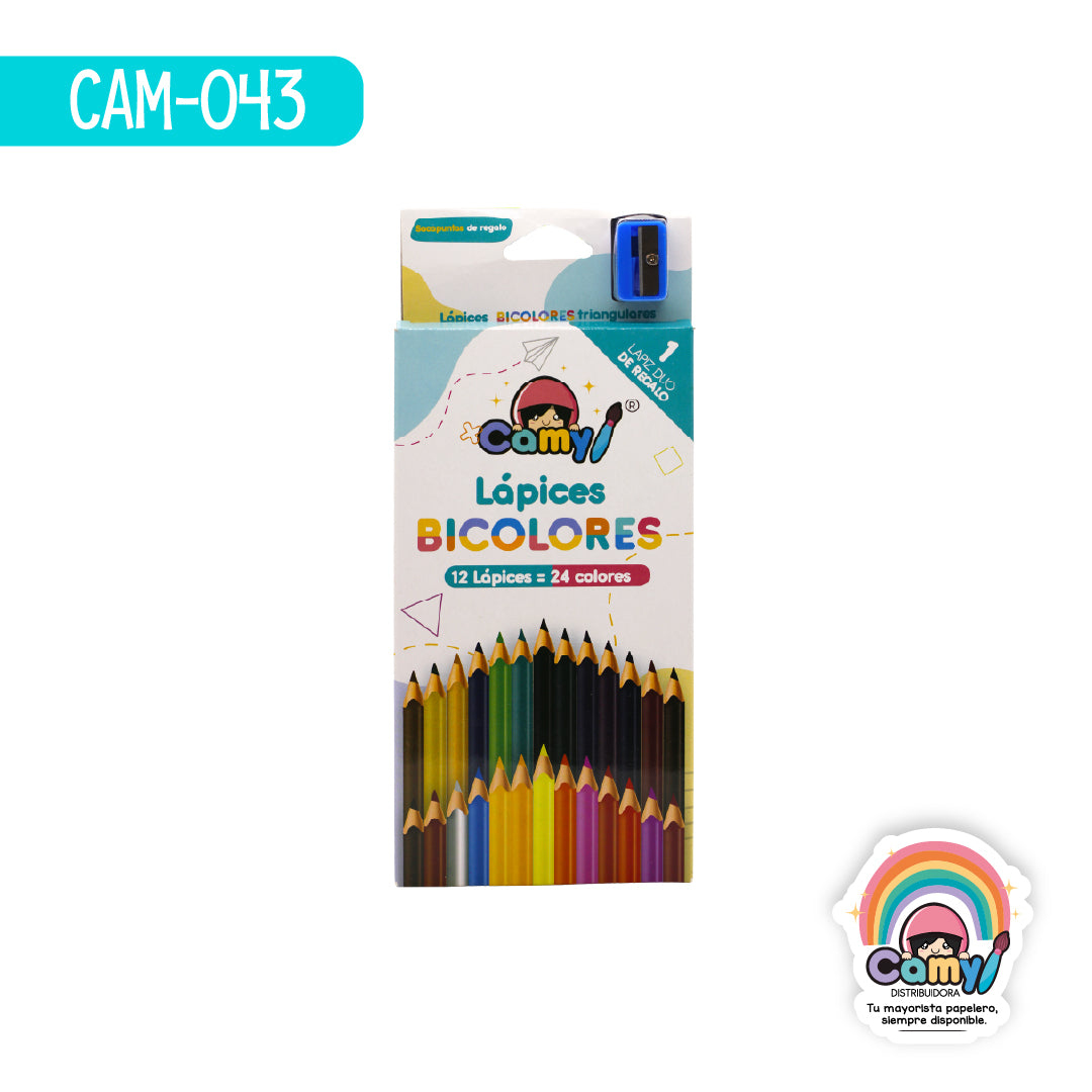 CAM-043 LPZ COLORES CAMY C/24 LARGOS