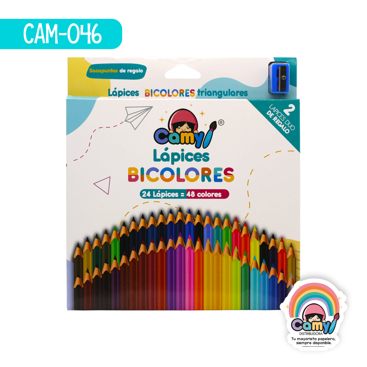 CAM-046 LPZ COLORES CAMY 24=48 LARGOS