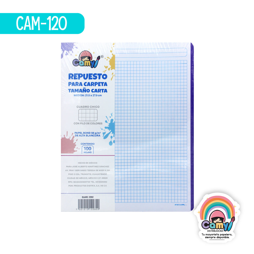 CAM-120 REPUESTO PARA CARPETA T/CARTA CAMY C-5