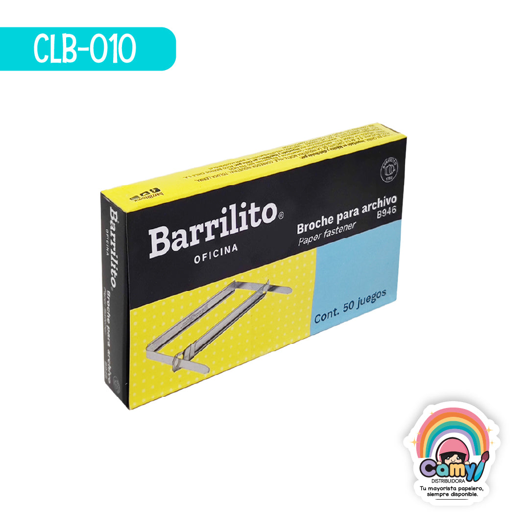 CLB-010 BROCHE BARRILITO  PARA ARCHIVO 946 80 MM CAP 50MM