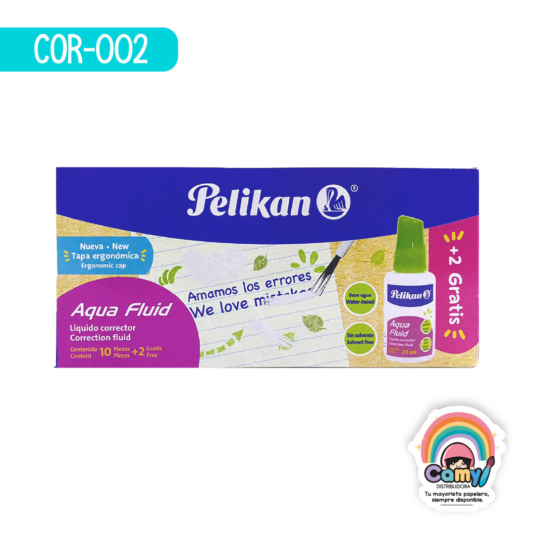 COR-002 PROMOCION AQUA FLUID C/10+2 PELIKAN