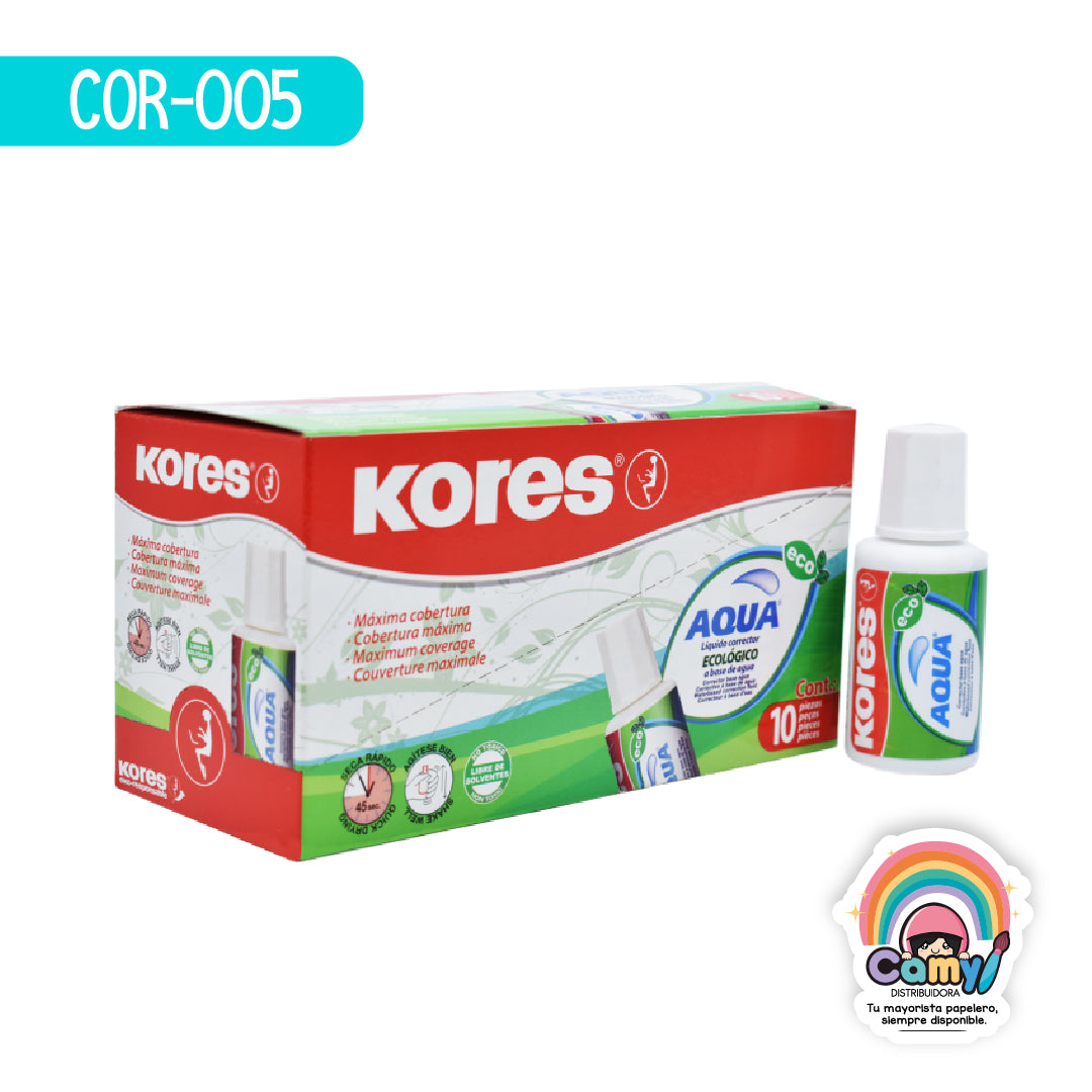 COR-005 CORRECTOR BASE AGUA AQUA KORES C/10