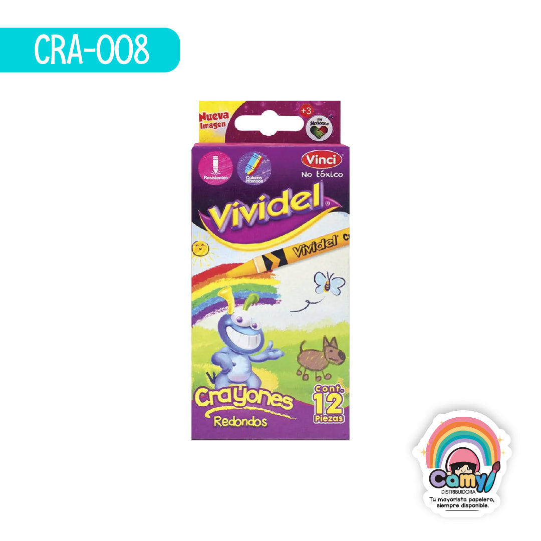 CRA-008 CRAYON VIVIDEL DELGADO C/12 DIXON