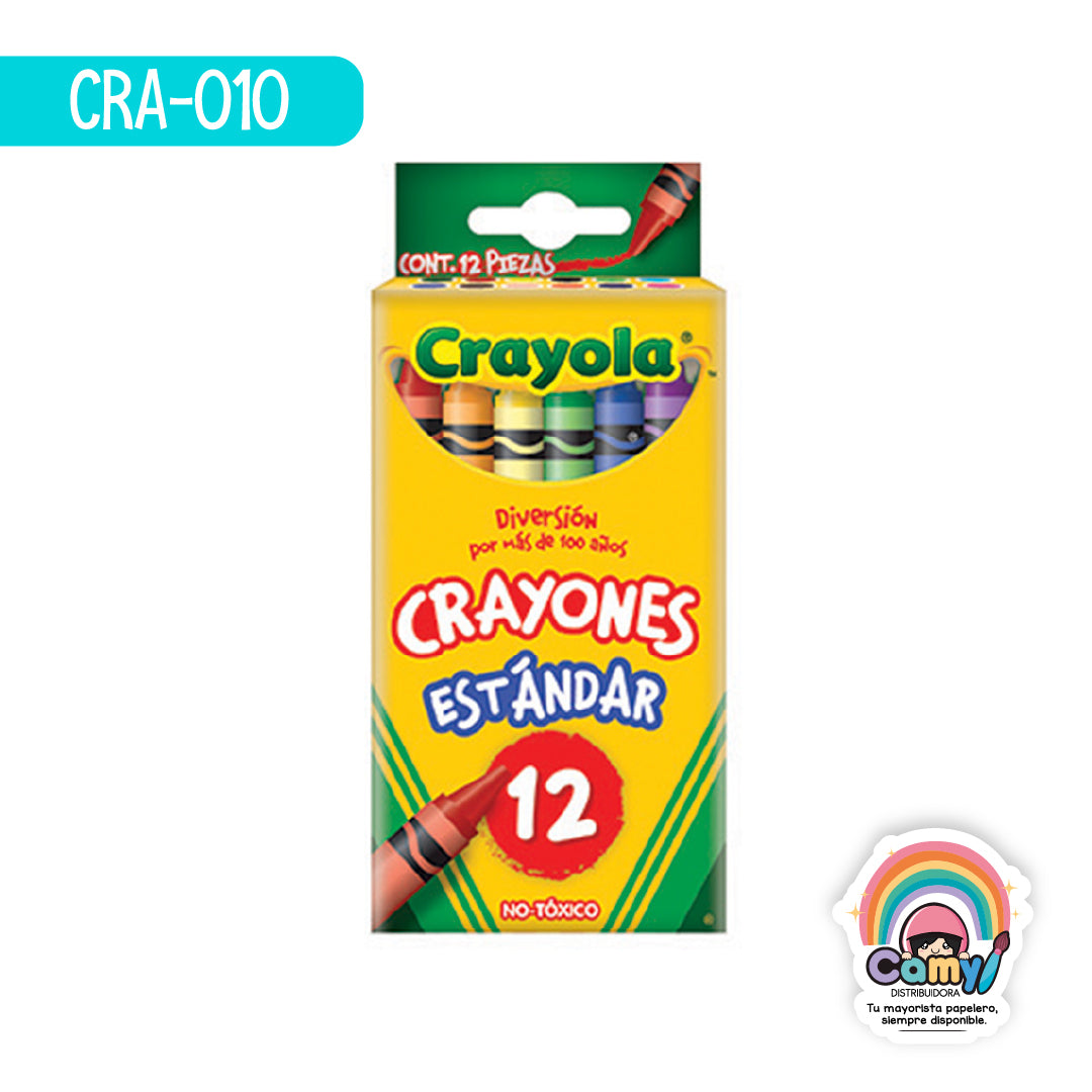CRA-010 12 CRAYONES ESTANDAR CRAYOLA