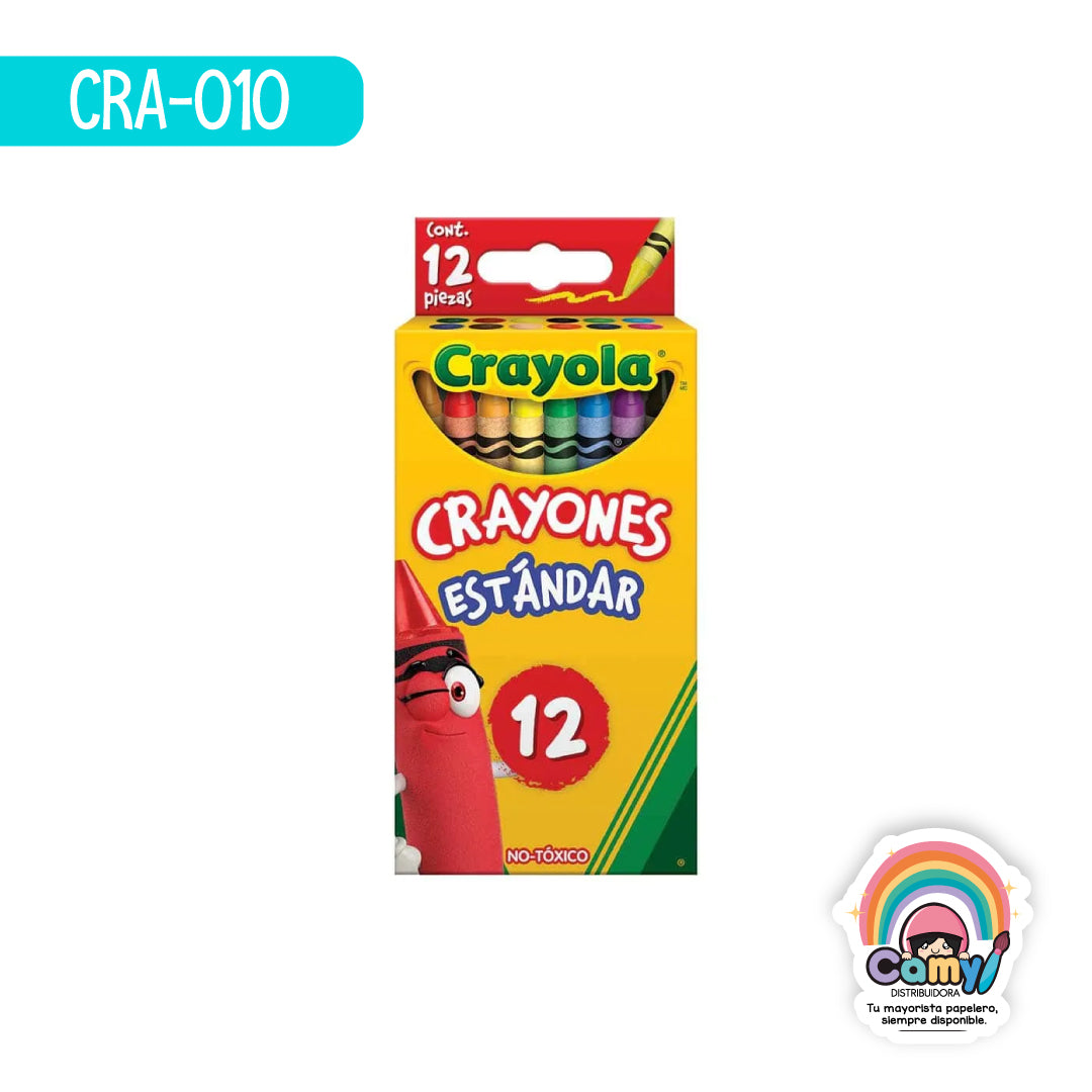CRA-010 12 CRAYONES ESTANDAR CRAYOLA