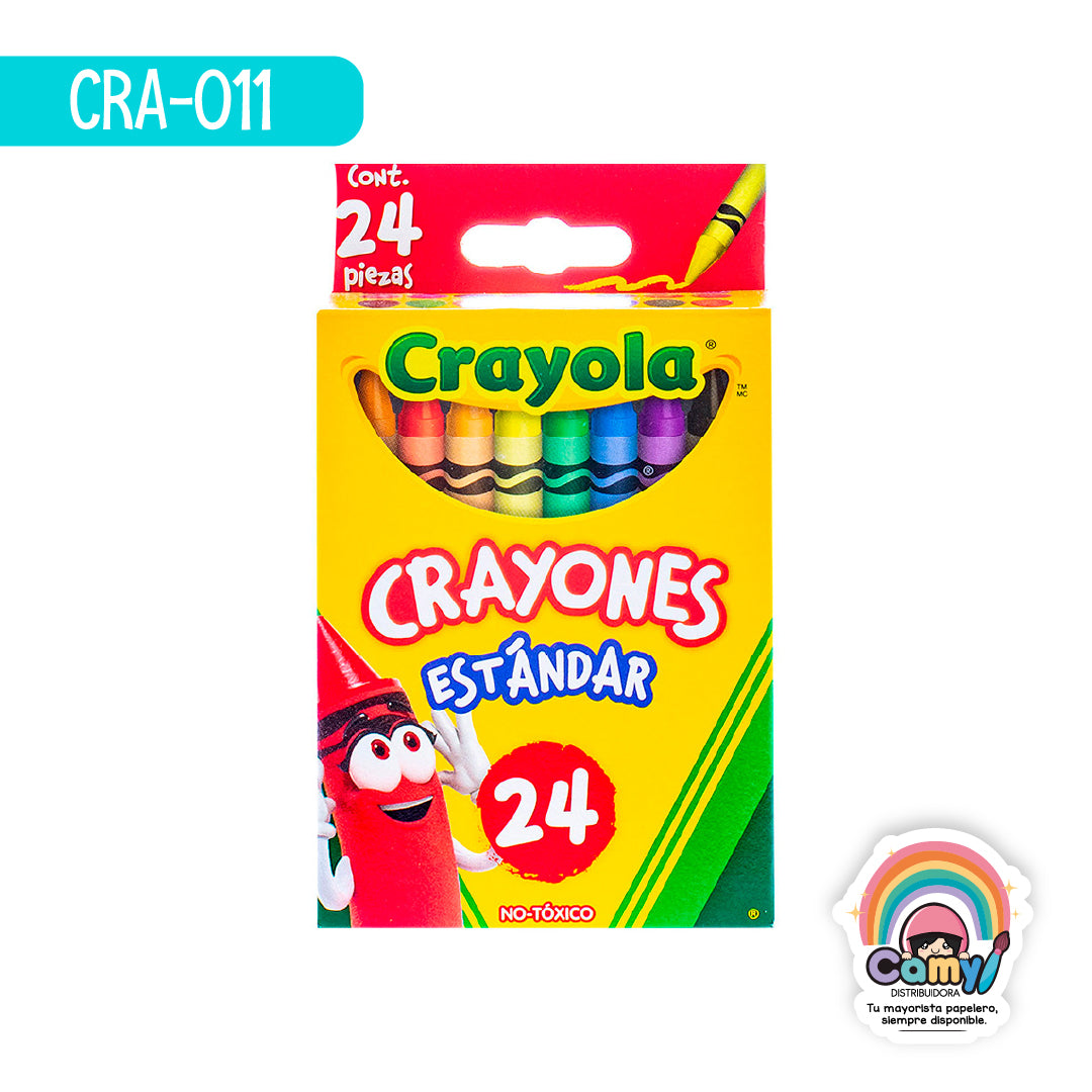 CRA-011 24 CRAYONES ESTANDAR CRAYOLA