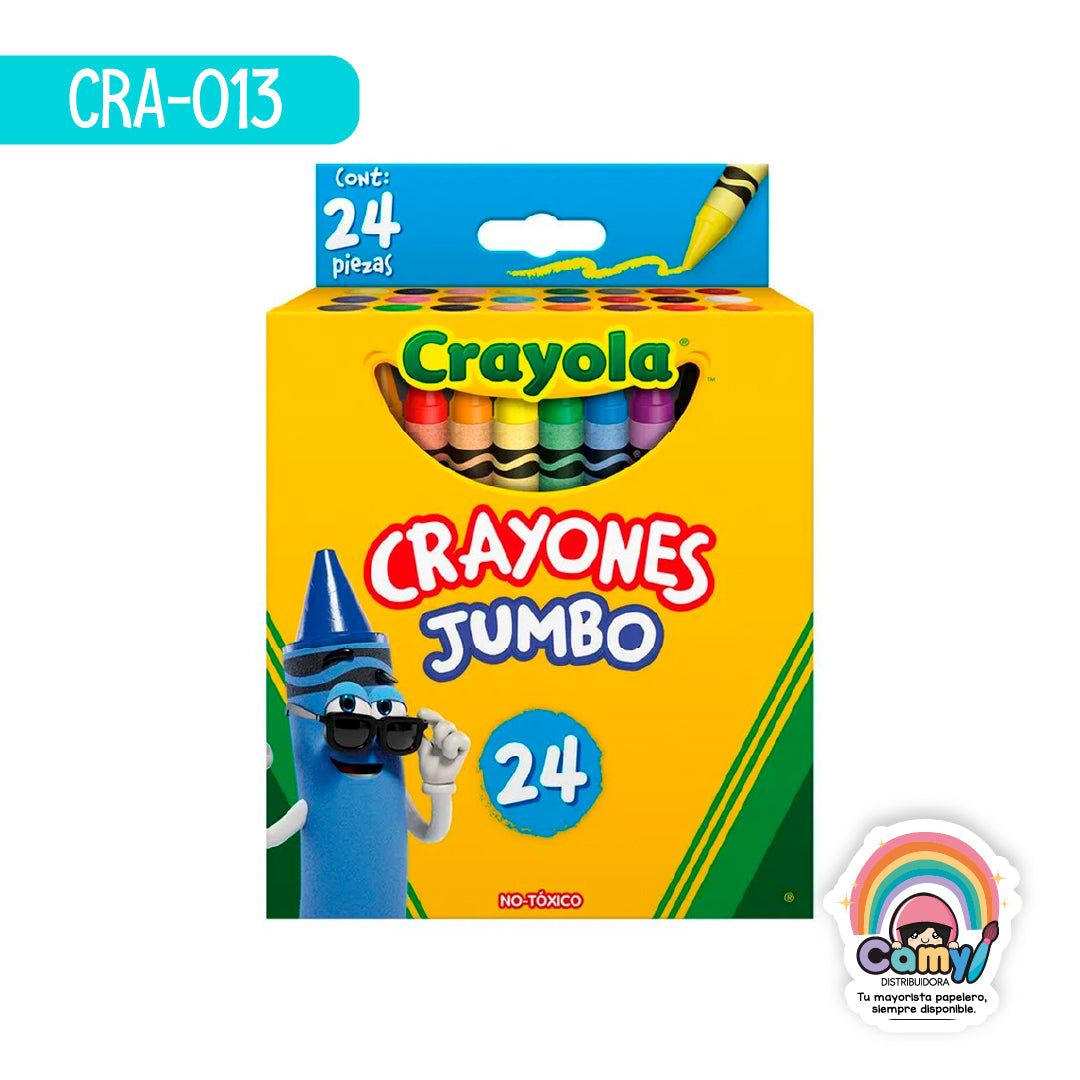 CRA-013 24 CRAYONES JUMBO CRAYOLA