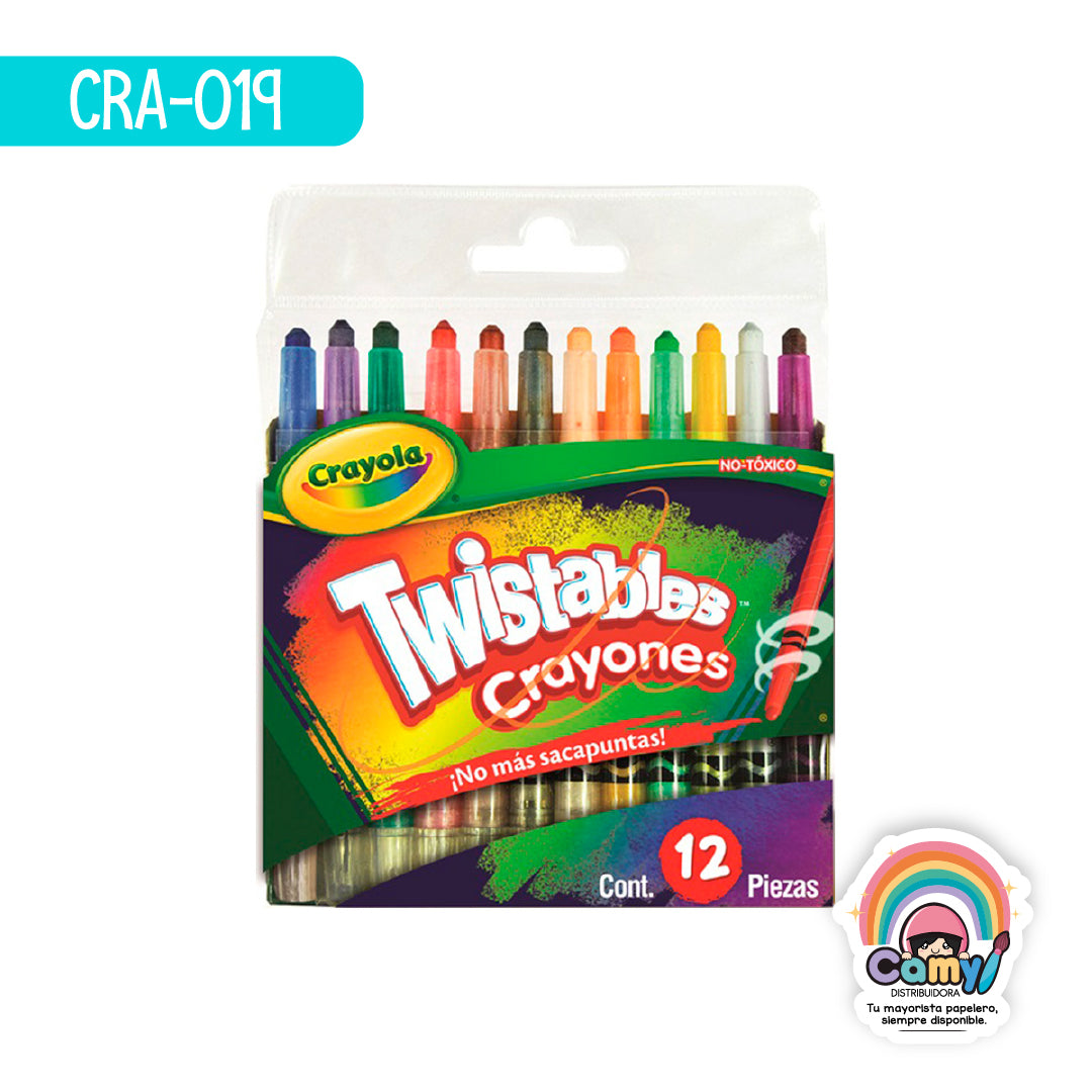 CRA-019 12 MINI CRAYONES TWISTABLES CRAYOLA