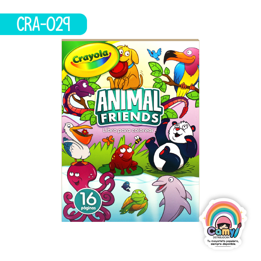 CRA-029 16PG LIBRO PCOLOREAR CRAYOLA ANIM F