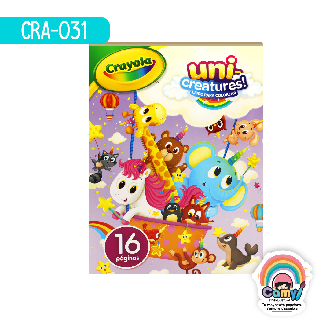 CRA-031 16PG LIBRO PCOLOREAR CRAYOLA UNI C