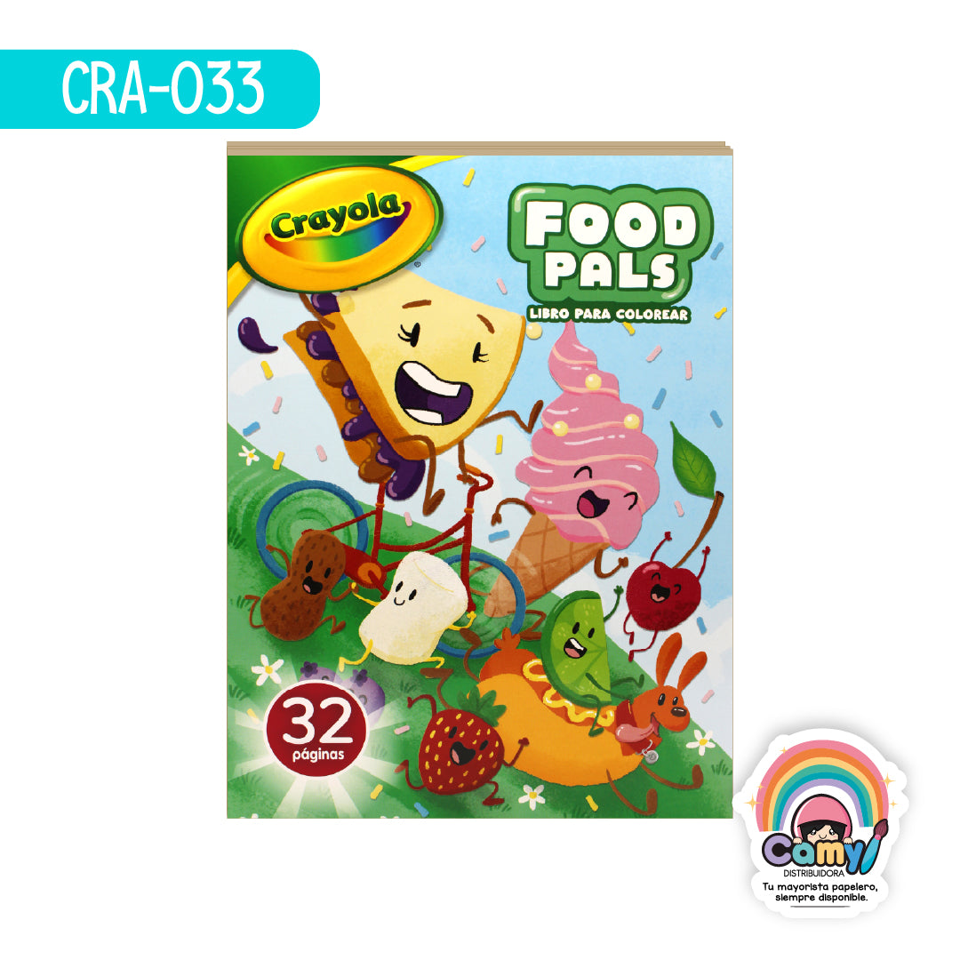 CRA-033 32PG LIBRO PCOLOREAR CRAYOLA FOOD P