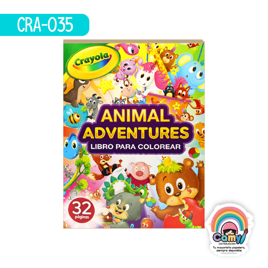 CRA-035 32PG LIBRO PCOLOREAR CRAYOLA ANIM A