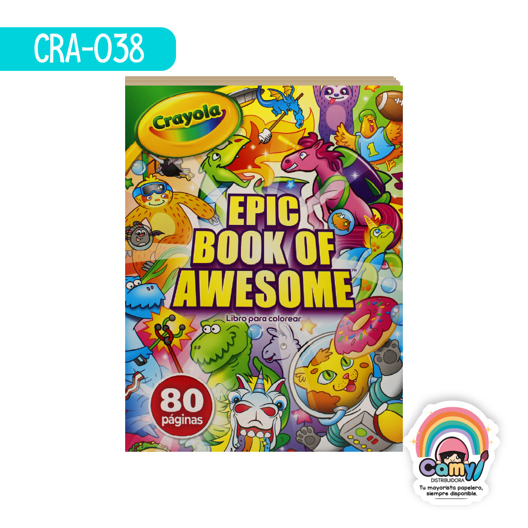CRA-038 80PG LIBRO PCOLOREAR CRAYOLA EPIC B