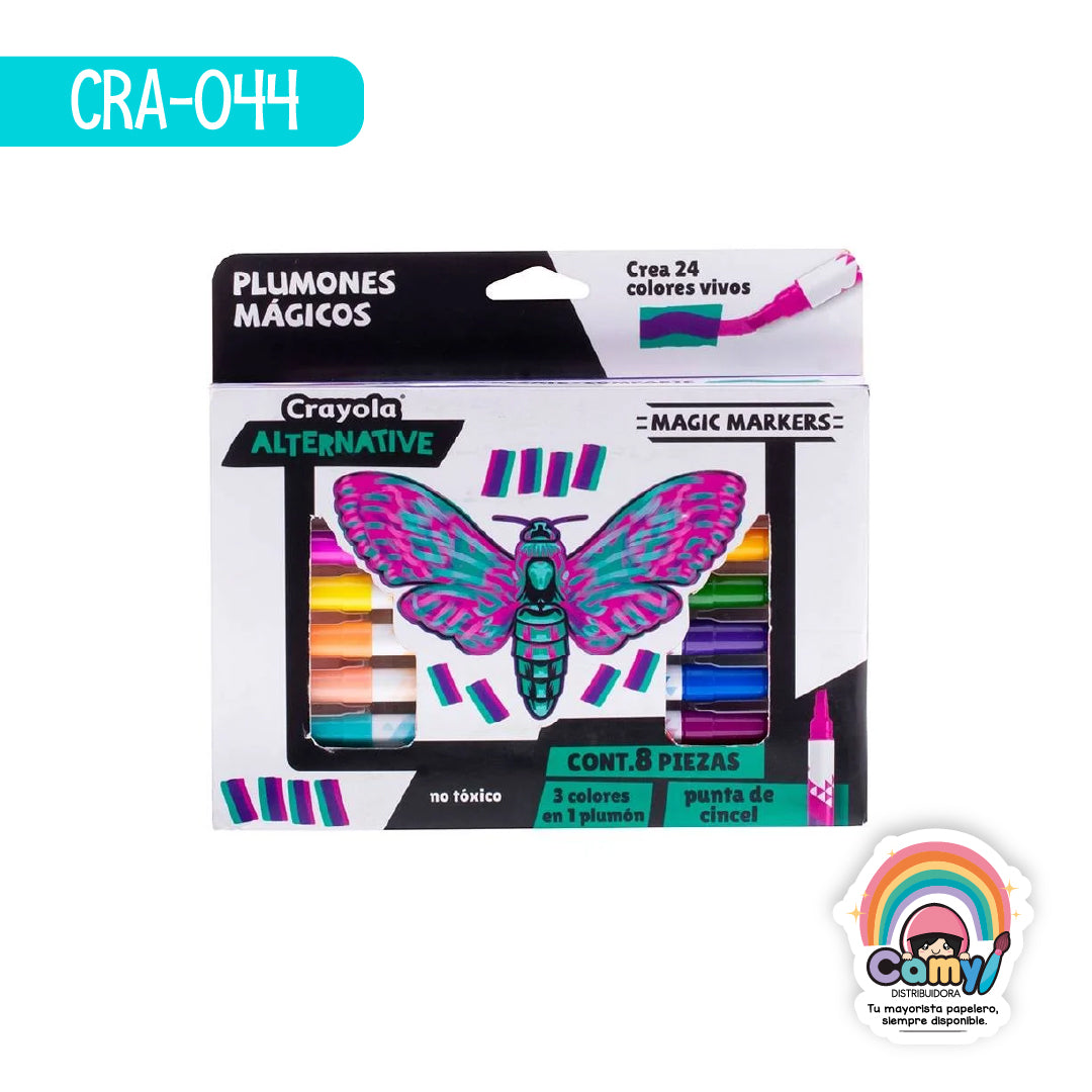 CRA-044 PLUMIN ALTERNATIVE C/8 MAGIC MARKER CRAYOLA