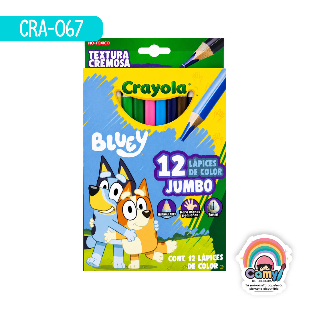 CRA-067 LAPICES DE COLORES CRAYOLA JUMBO TRIAN C/12