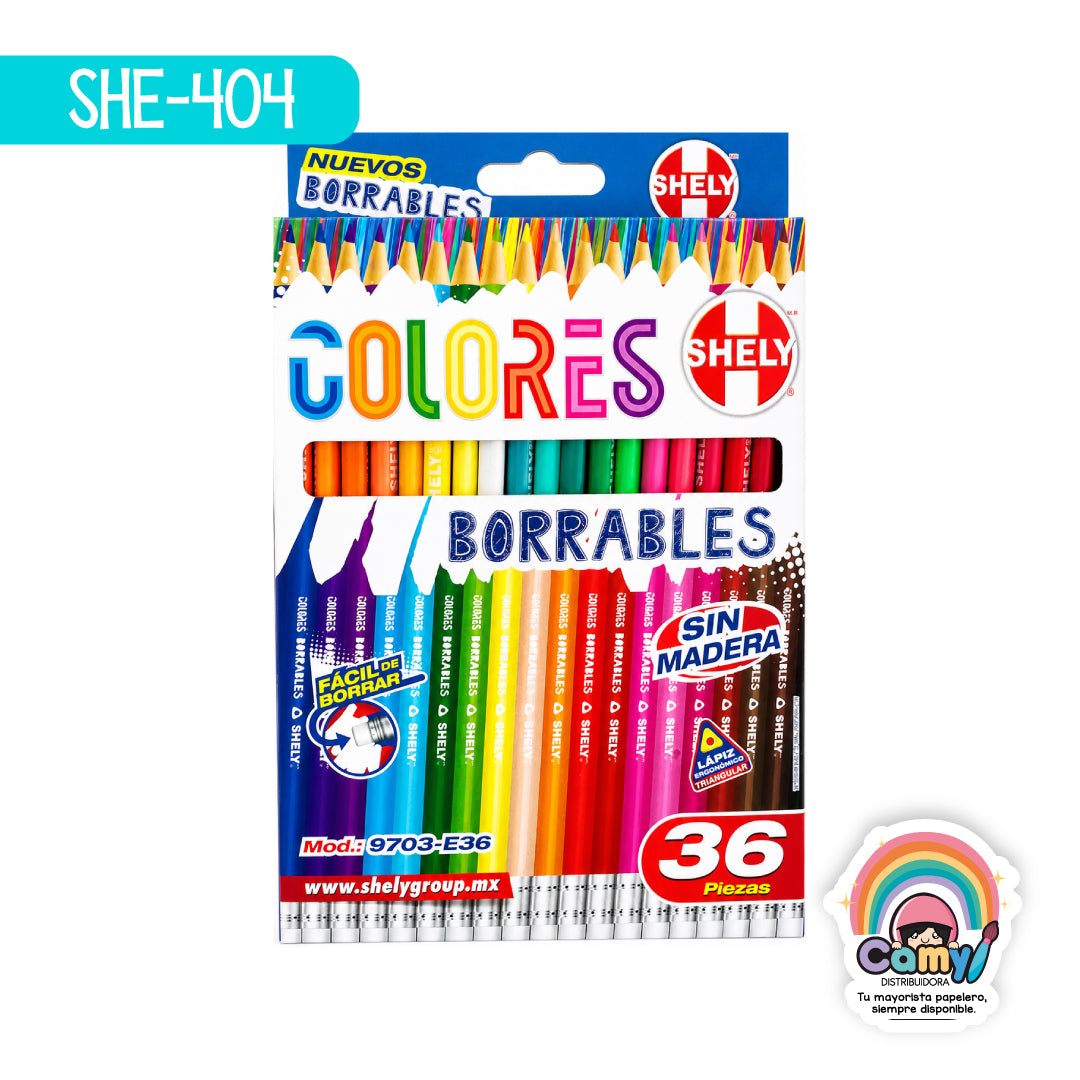 SHE-404 COLORES SHELY BORRABLES C/36