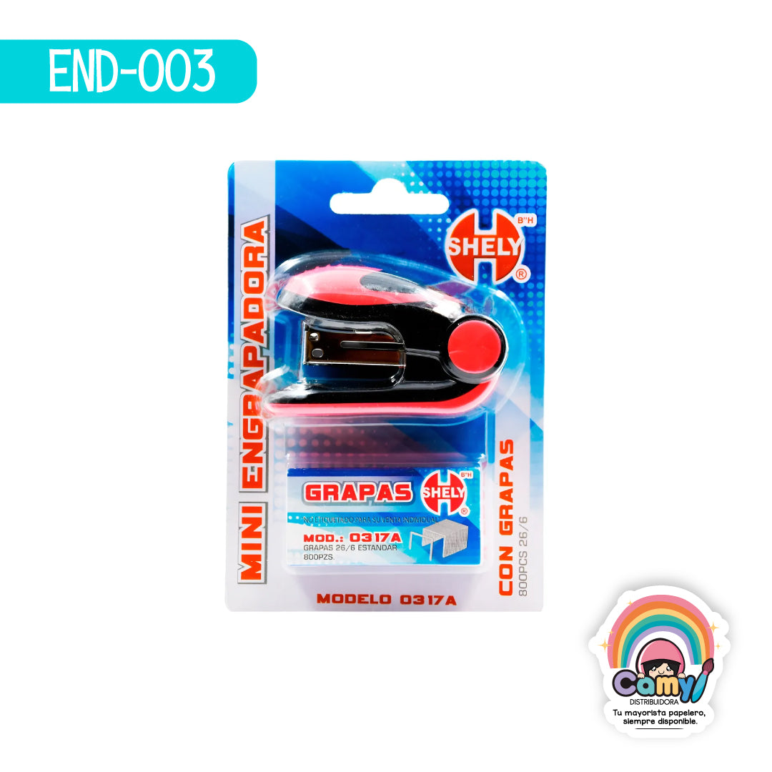 END-003 ENGRAPADORA MINI SHELY ESTANDAR C/800 GRAPAS 0317A