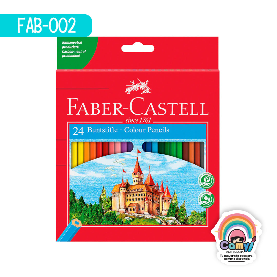 FAB-002 ECOLAPIZ FABER-CASTELL HEX EST C/24
