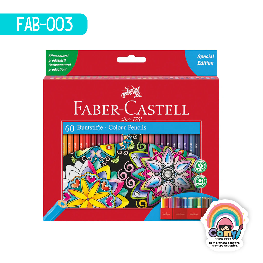 FAB-003 ECOLAPIZ FABER-CASTELL HEX EST C/60