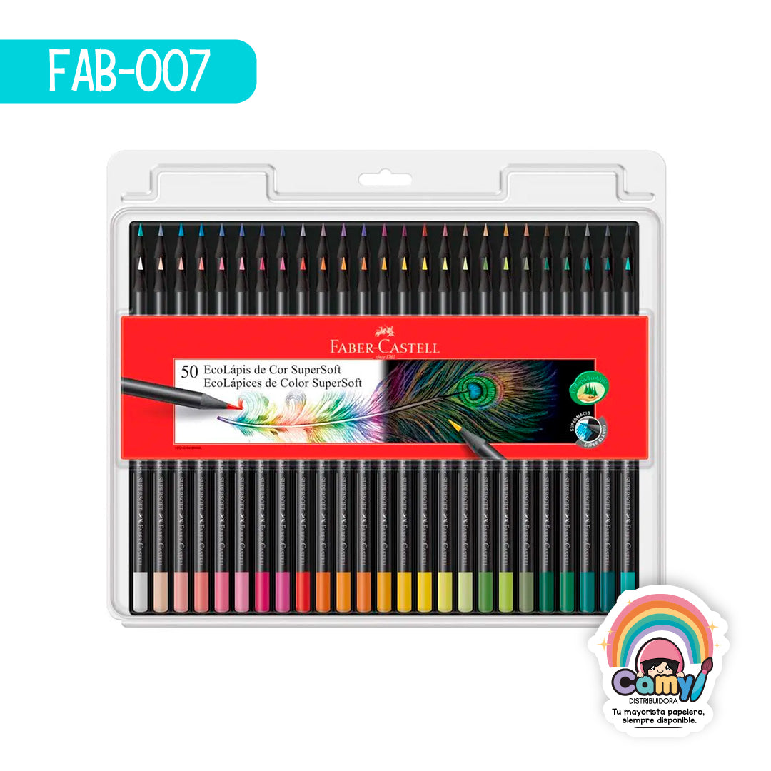 FAB-007 BR ECOLAPICES FABER-CASTELL SUPER SOFT X 50