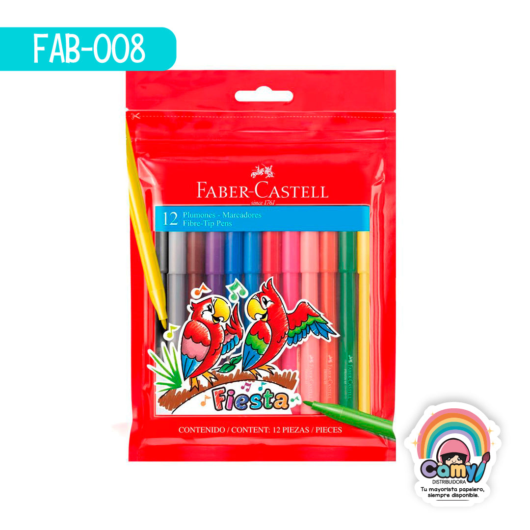 FAB-008 PLUMON FABER-CASTELL FIESTA 45 C/12