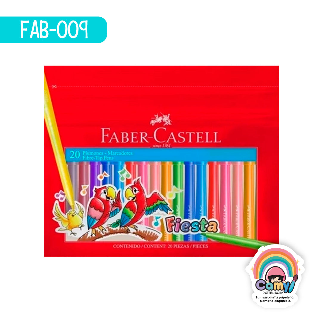 FAB-009 PLUMON FABER-CASTELL FIESTA 45 C/20