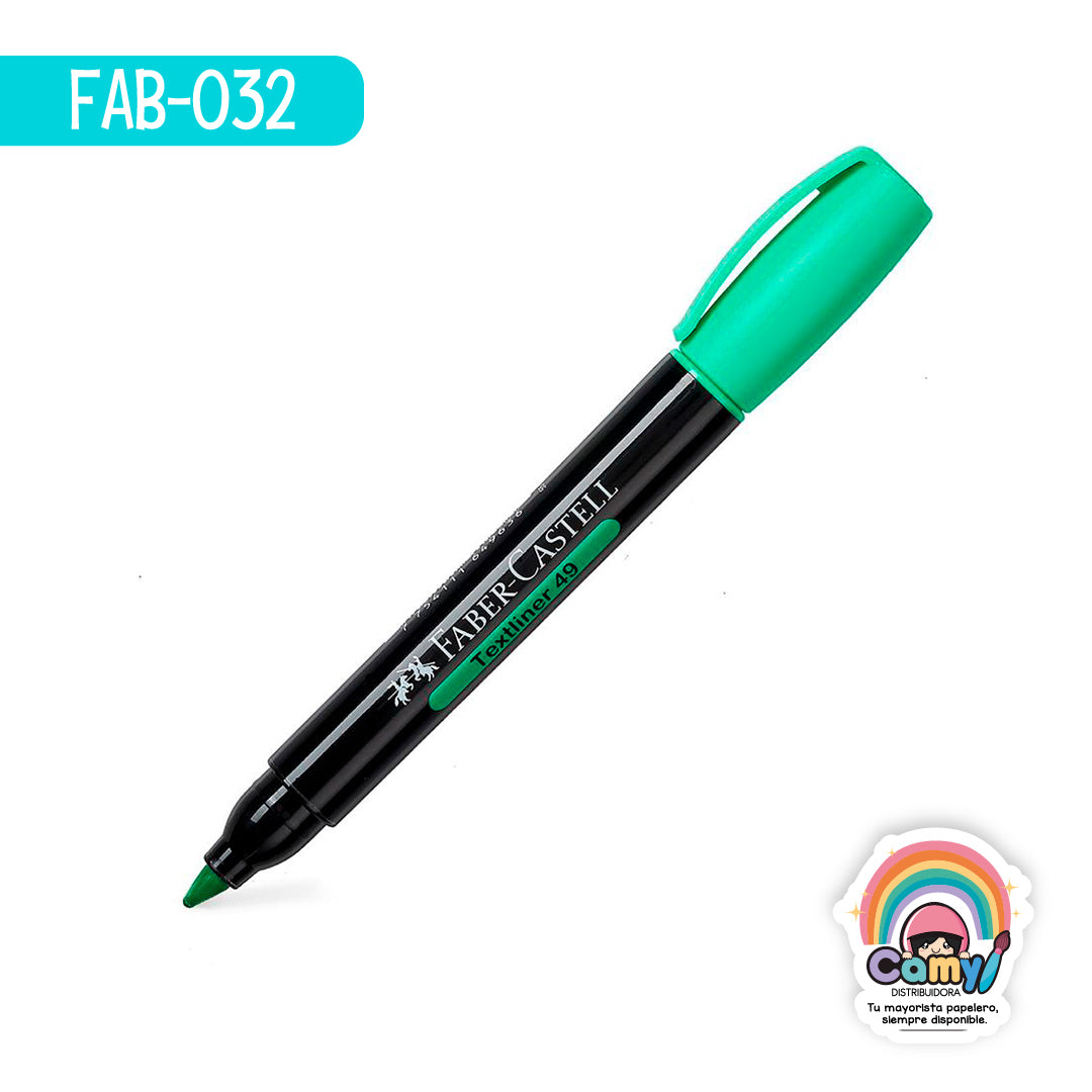 FAB-032 TEXTLINER FABER-CASTELL 49 VERDE C/12