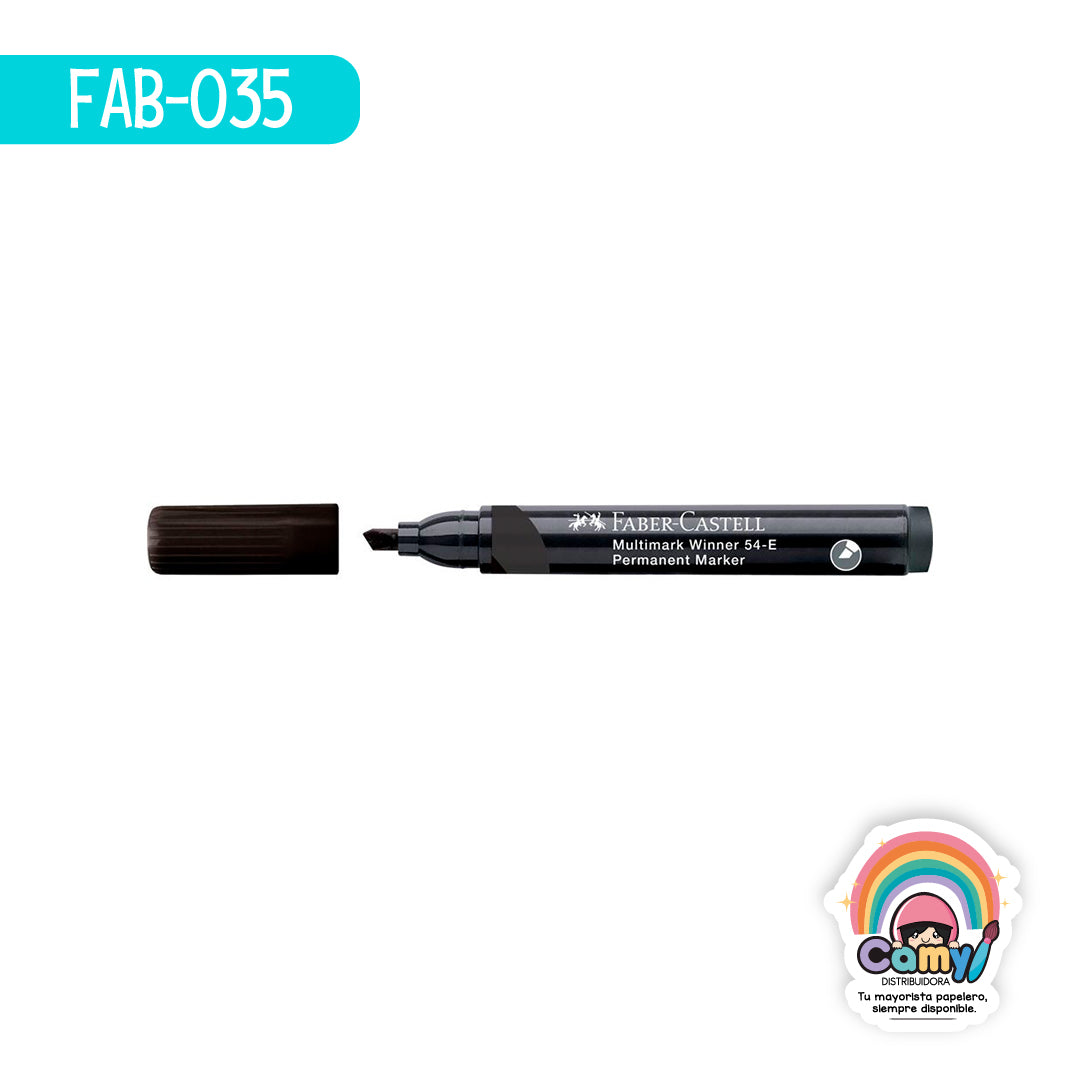 FAB-035 MARCADOR MULTIMARK WINNER 54E NEGRO C/12. FABER-CASTELL