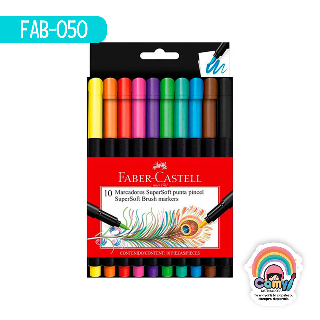 FAB-050 MARC.SUPER SOFT PE EST C/10. FABER-CASTELL