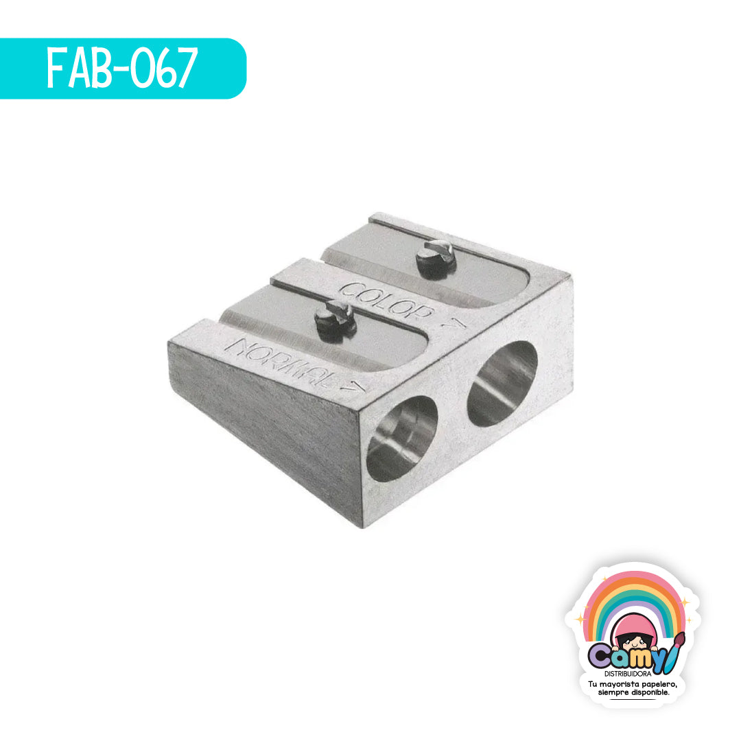FAB-067 SACAPUNTAS FABER- CASTELL 2 HOYOS FABER-CASTELL