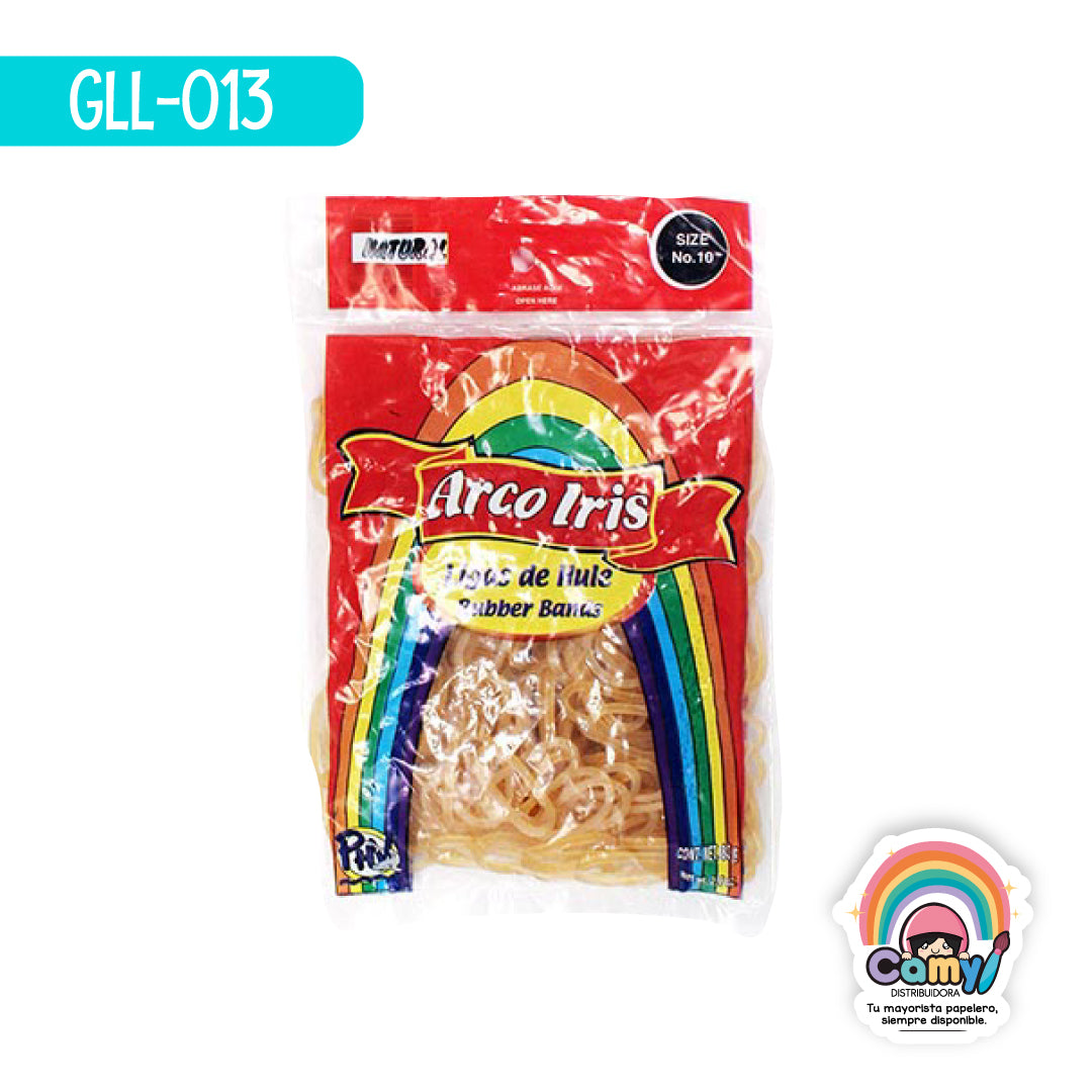 GLL-013 LIGA DE HULE N.10 NATURAL 80 GR ARCO IRIS