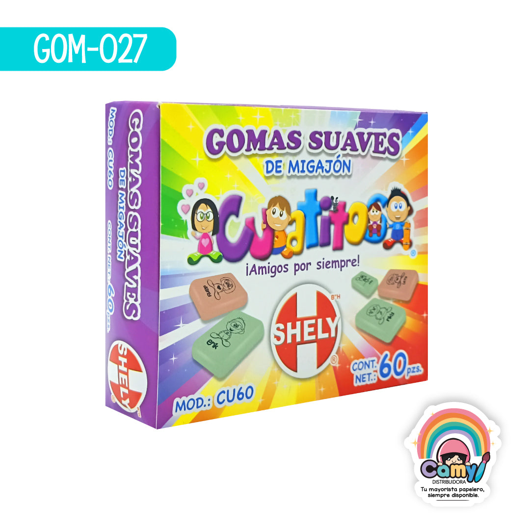GOM-027 GOMA CUATITOS C/60 SHELY